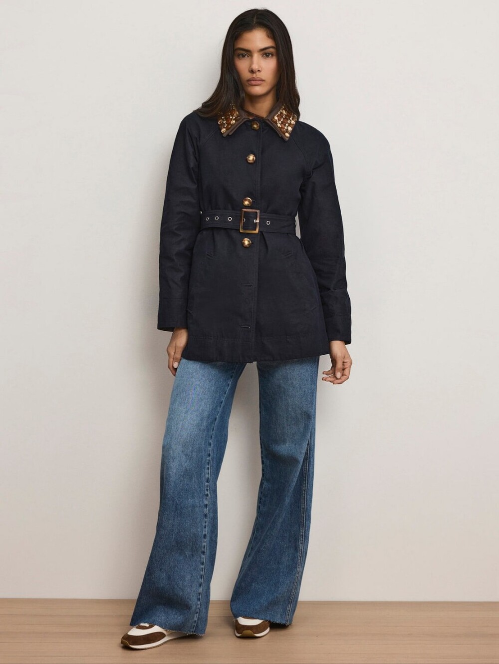 Veronica Beard Langham Belted Dickey Coat